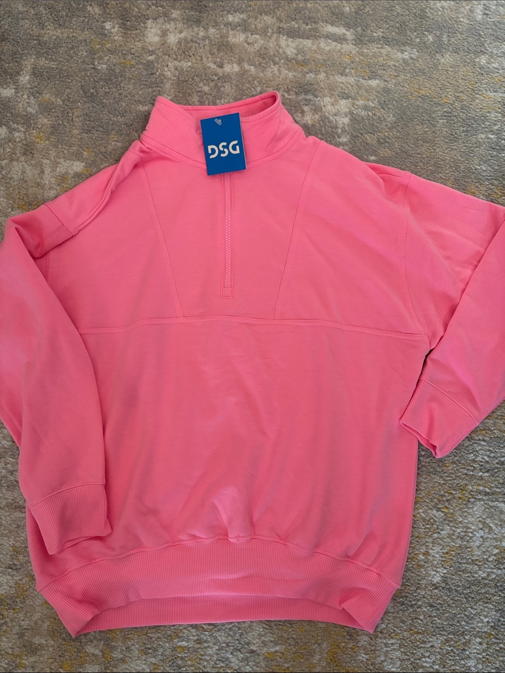 DSG Hot Pink Half-Zip Pullover